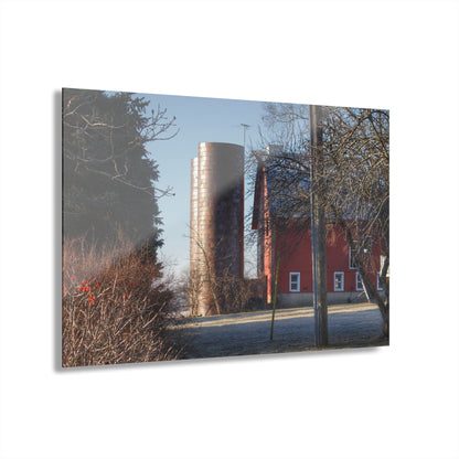 U R There Photography Newark Hidden Red Rustic Farmhouse Acrylic Wall Print