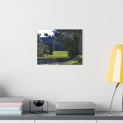 U R There Photography Hosner Road Hidden Grey Rustic Farmhouse Acrylic Wall Print