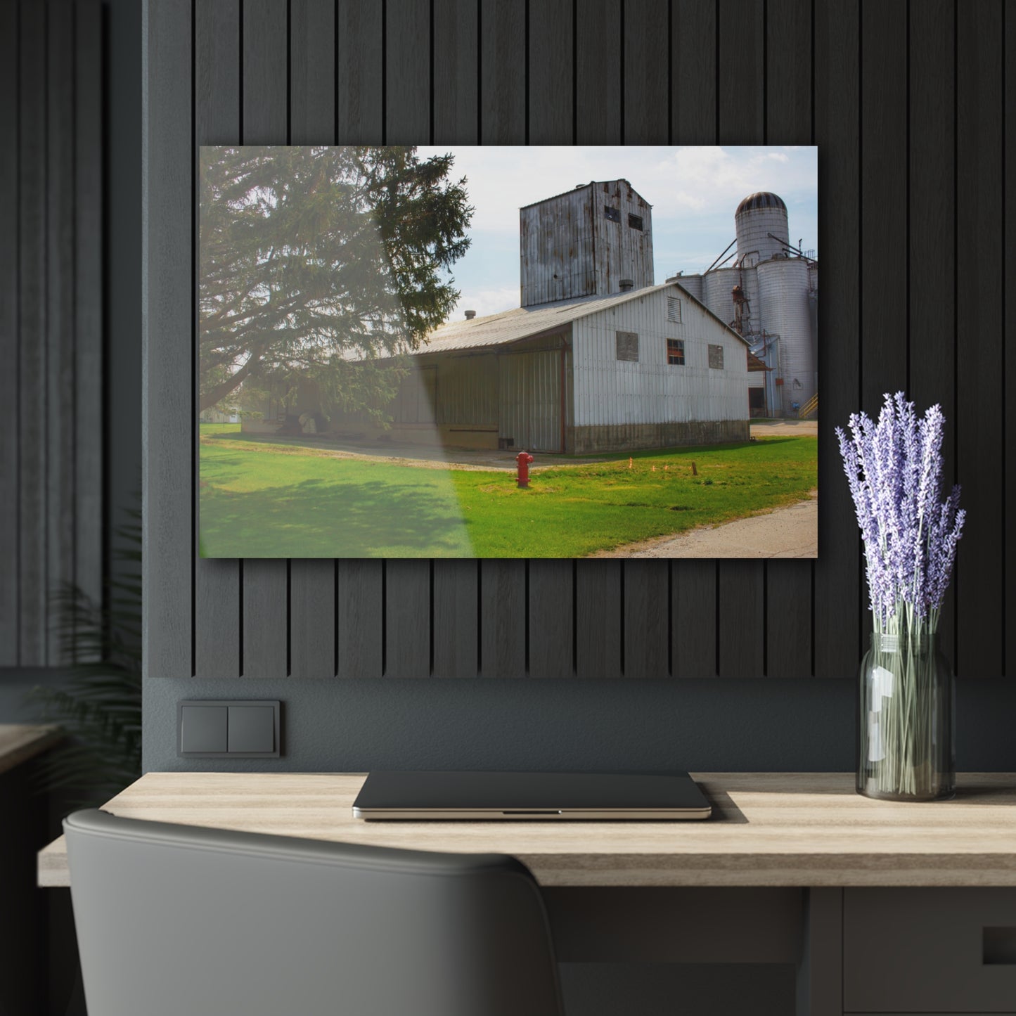 U R There Photography Unionville Grainery Rustic Farmhouse Acrylic Wall Print