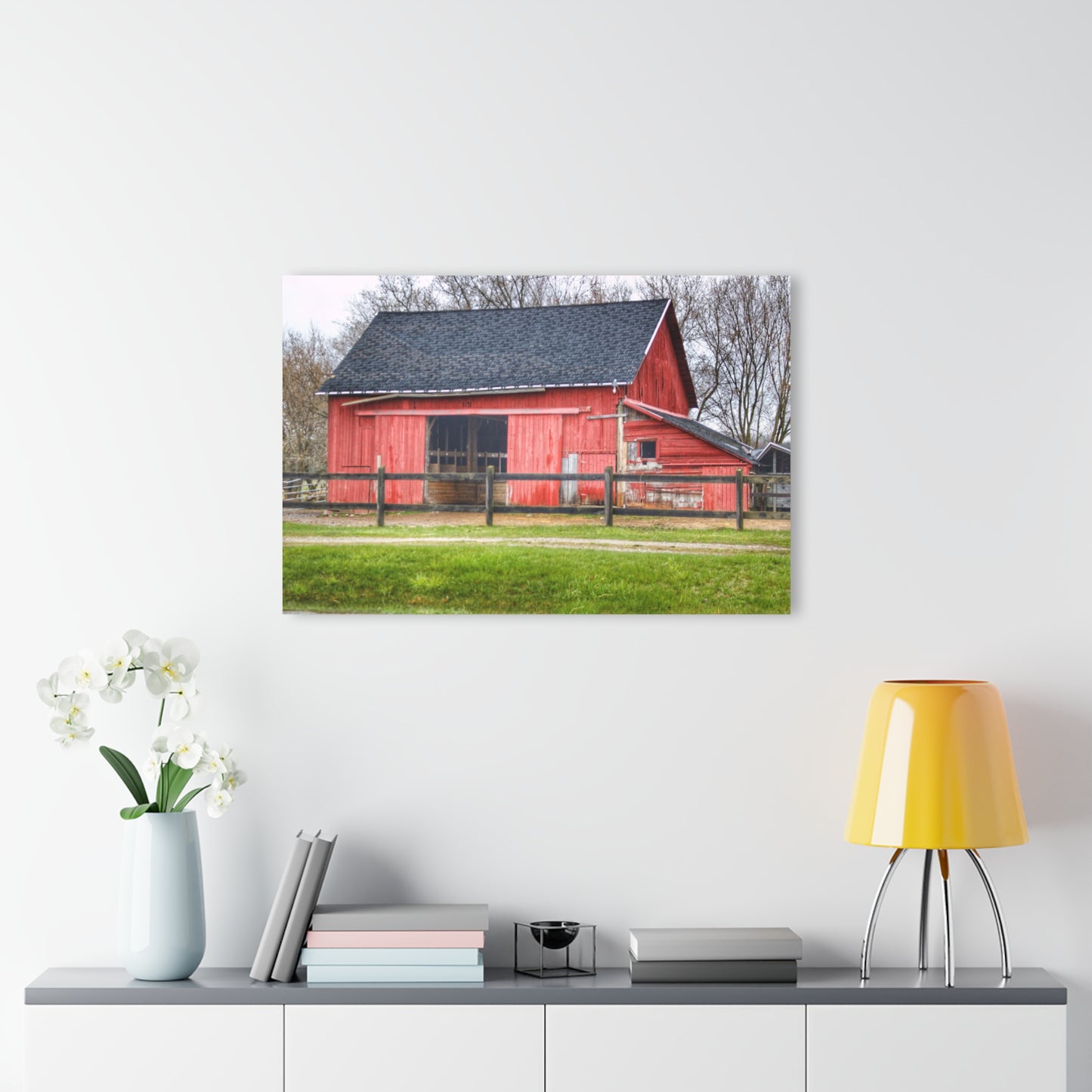 U R There Photography M-21 Roadside Stable II Rustic Farmhouse Acrylic Wall Print