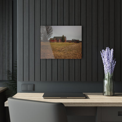 U R There Photography Wilder Road Reds in Spring Rustic Farmhouse Acrylic Wall Print