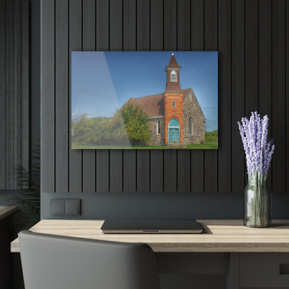 U R There Photography Mayville Church of the Past Rustic Farmhouse Acrylic Wall Print
