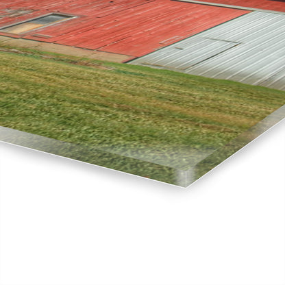 U R There Photography Fargo Road Red I Rustic Farmhouse Acrylic Wall Print