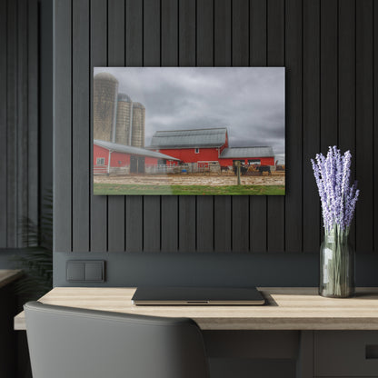 U R There Photography Daley Road Cow Barn Rustic Farmhouse Acrylic Wall Print