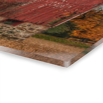 U R There Photography Laur Road Forgotten Red II Rustic Farmhouse Acrylic Wall Print