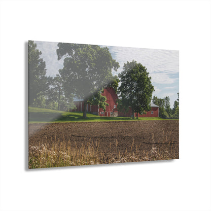 U R There Photography Catlin Road Red II Rustic Farmhouse Acrylic Wall Print