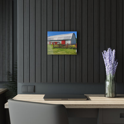 U R There Photography Bishop Road Beyond the Fence Rustic Farmhouse Acrylic Wall Print