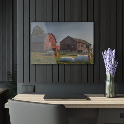 U R There Photography Irish Road Old Reds I Rustic Farmhouse Acrylic Wall Print