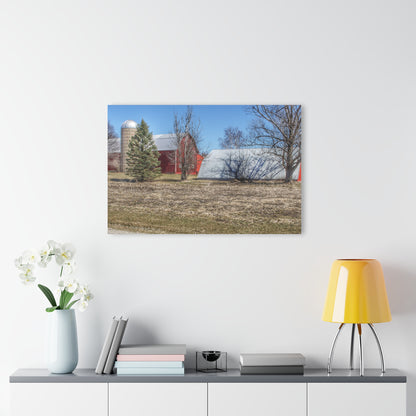 U R There Photography German Road Reds Rustic Farmhouse Acrylic Wall Print