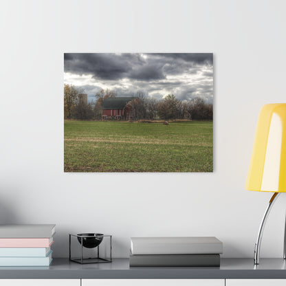 U R There Photography Booth Road Hidden Red II Rustic Farmhouse Acrylic Wall Print