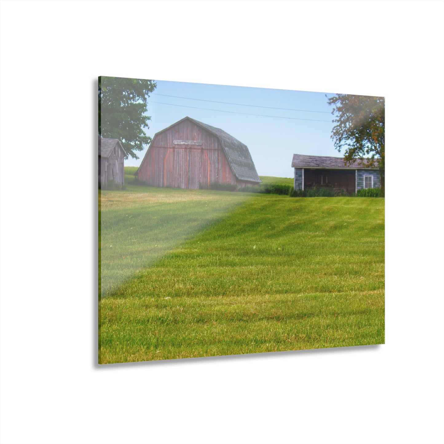 U R There Photography Cass City Elmwood Greys Rustic Farmhouse Acrylic Wall Print