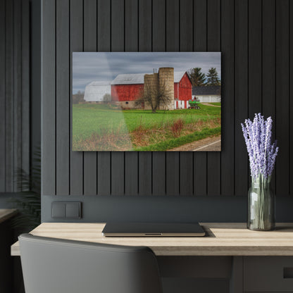 U R There Photography Fostoria Red III Rustic Farmhouse Acrylic Wall Print