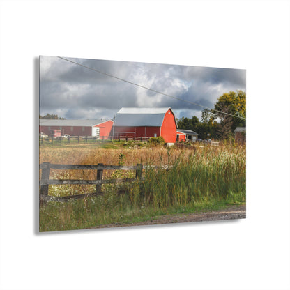 U R There Photography Beyond the Fence on Richfield Road Rustic Farmhouse Acrylic Wall Print