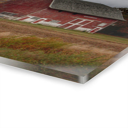 U R There Photography Hinson Road Reds II Rustic Farmhouse Acrylic Wall Print