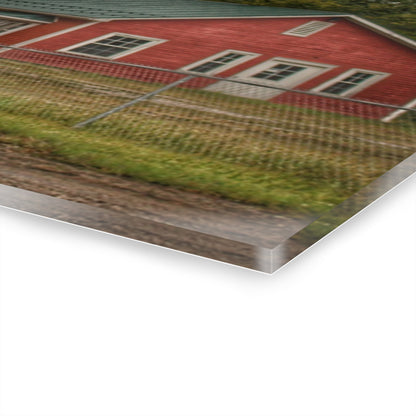 U R There Photography Aside the Tracks in Clifford Rustic Farmhouse Acrylic Wall Print