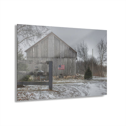 U R There Photography Sutton Road Patriot Grey I Rustic Farmhouse Acrylic Wall Print