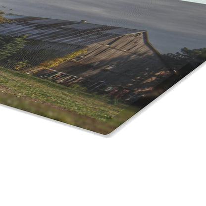 U R There Photography Collapsing in Croswell Rustic Farmhouse Tempered-Glass Cutting Board
