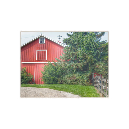 U R There Photography Modern Red I Rustic Farmhouse Decorative Ceramic Tile