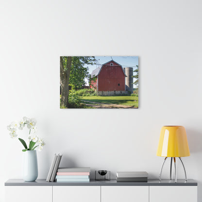 U R There Photography Mayville Road Red Rustic Farmhouse Acrylic Wall Print