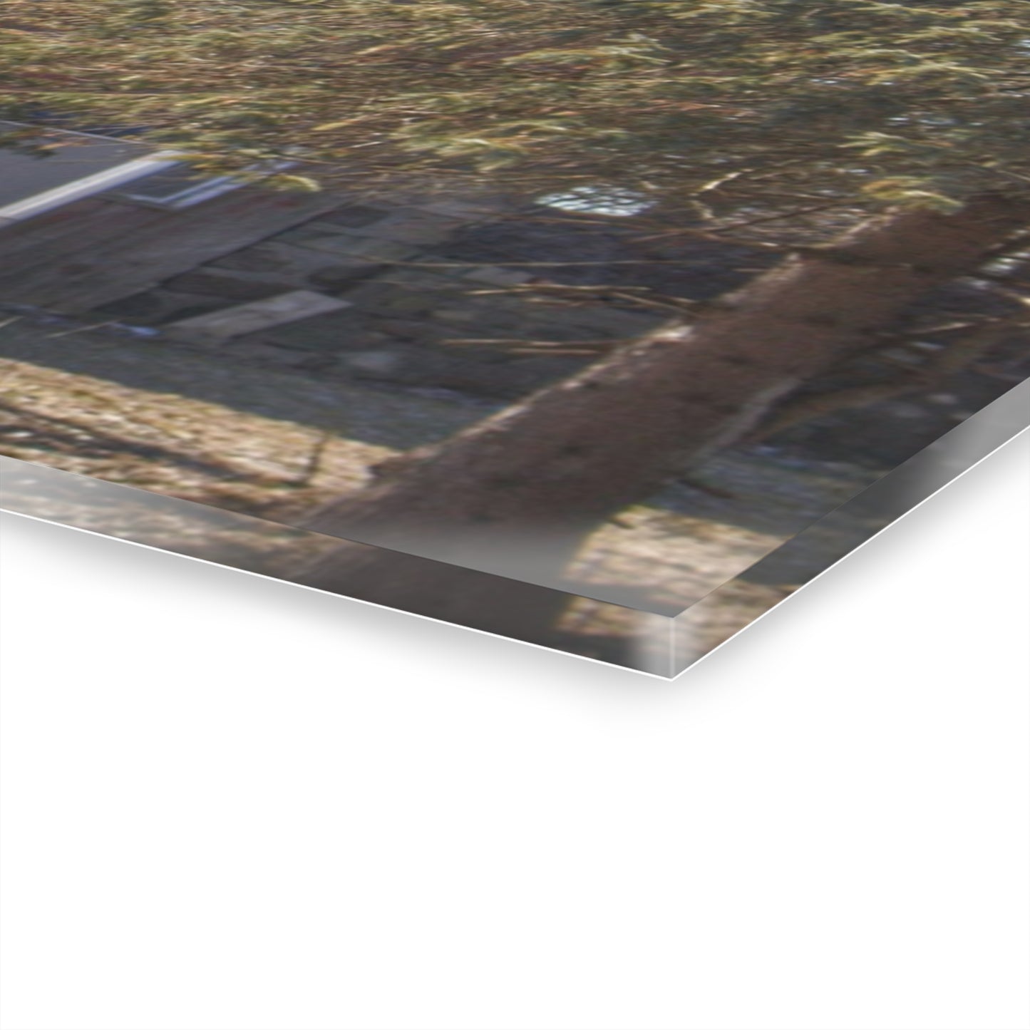 U R There Photography Lakeville Road Hidden Red Rustic Farmhouse Acrylic Wall Print