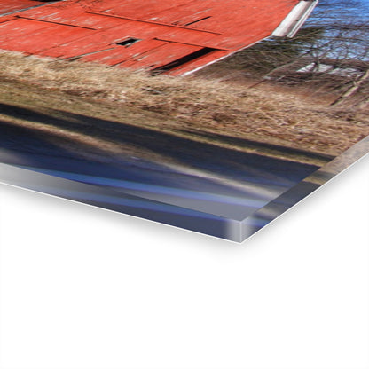 U R There Photography Hickory Ridge Red I Rustic Farmhouse Acrylic Wall Print