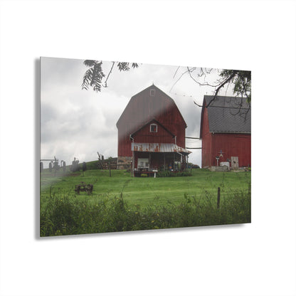 U R There Photography Bishop Road Reds II Rustic Farmhouse Acrylic Wall Print
