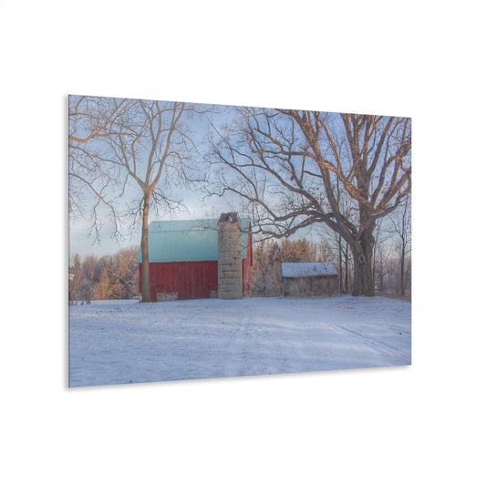 U R There Photography Webster Road Red I Rustic Farmhouse Acrylic Wall Print