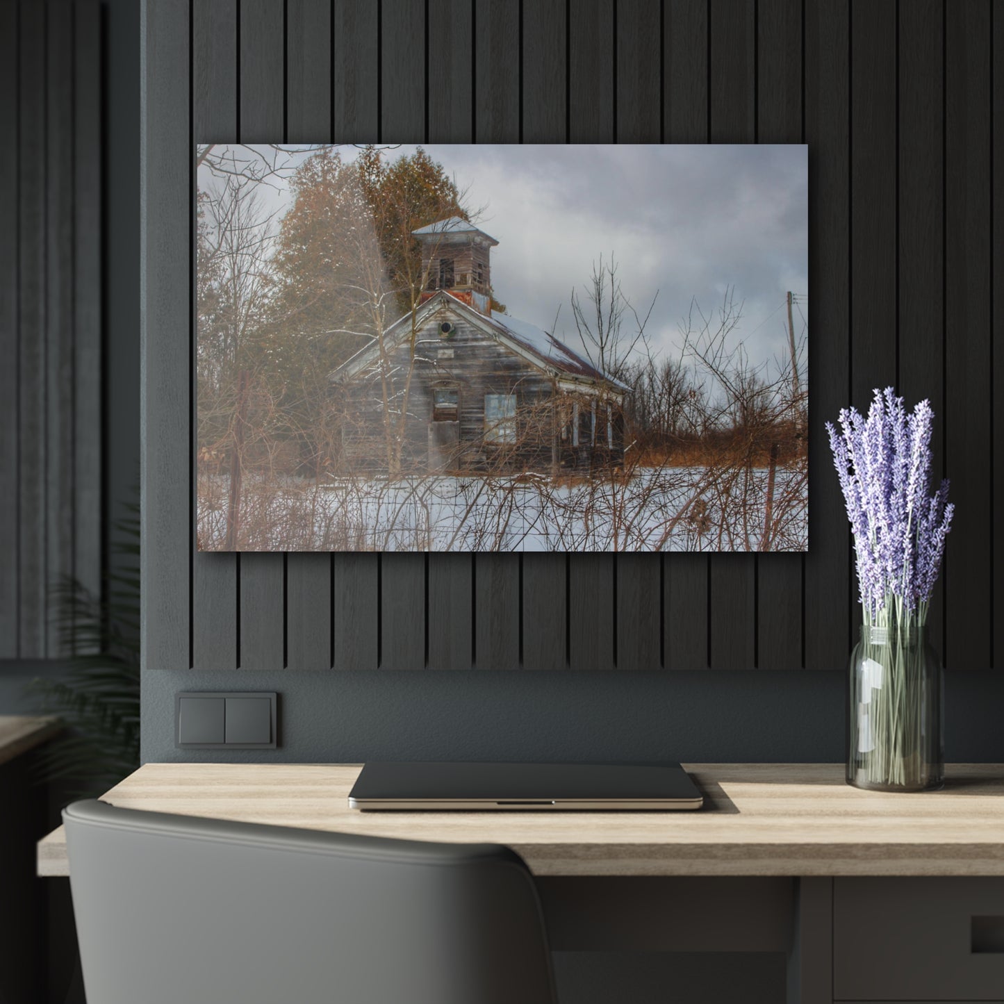 U R There Photography Vermilya Schoolhouse II Rustic Farmhouse Acrylic Wall Print