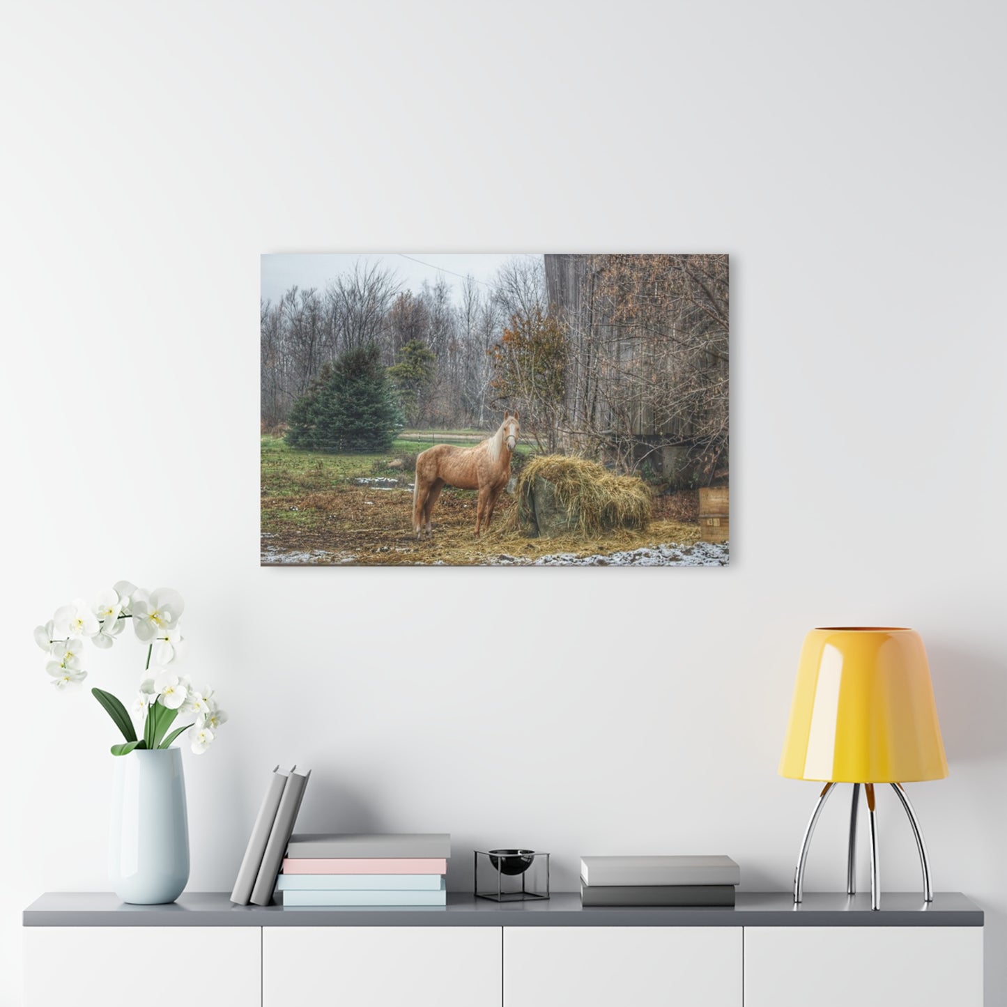 U R There Photography French Road Butterscotch Rustic Farmhouse Acrylic Wall Print