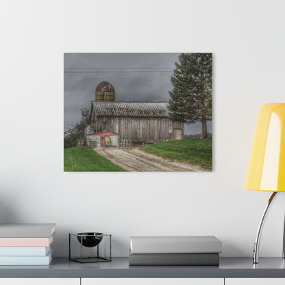 U R There Photography North Lake Road Grey Rustic Farmhouse Acrylic Wall Print