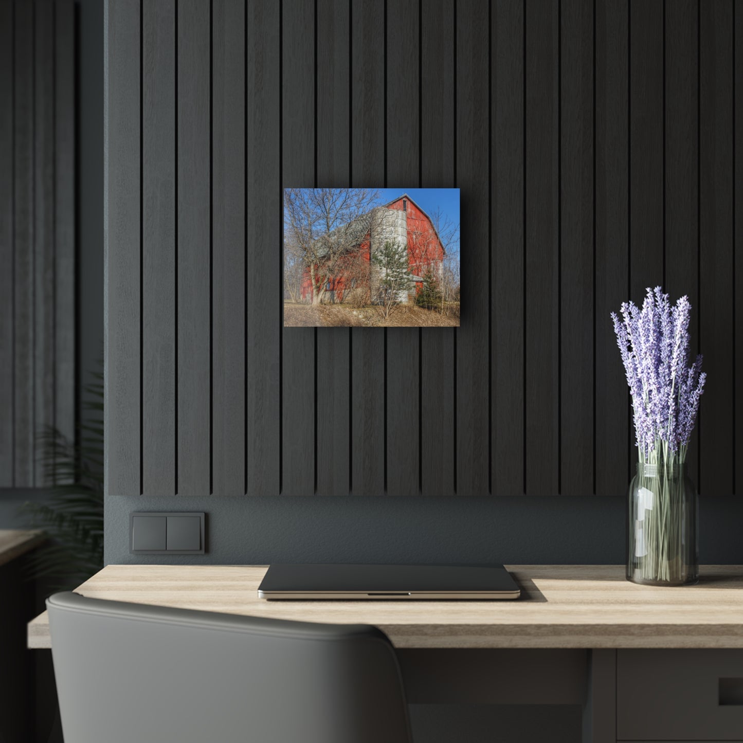 U R There Photography Van Dyke Red I Rustic Farmhouse Acrylic Wall Print