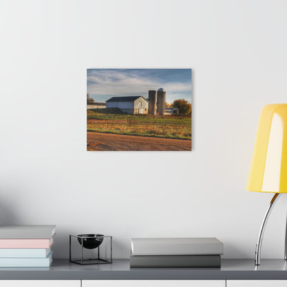 U R There Photography Cade Road White Rustic Farmhouse Acrylic Wall Print