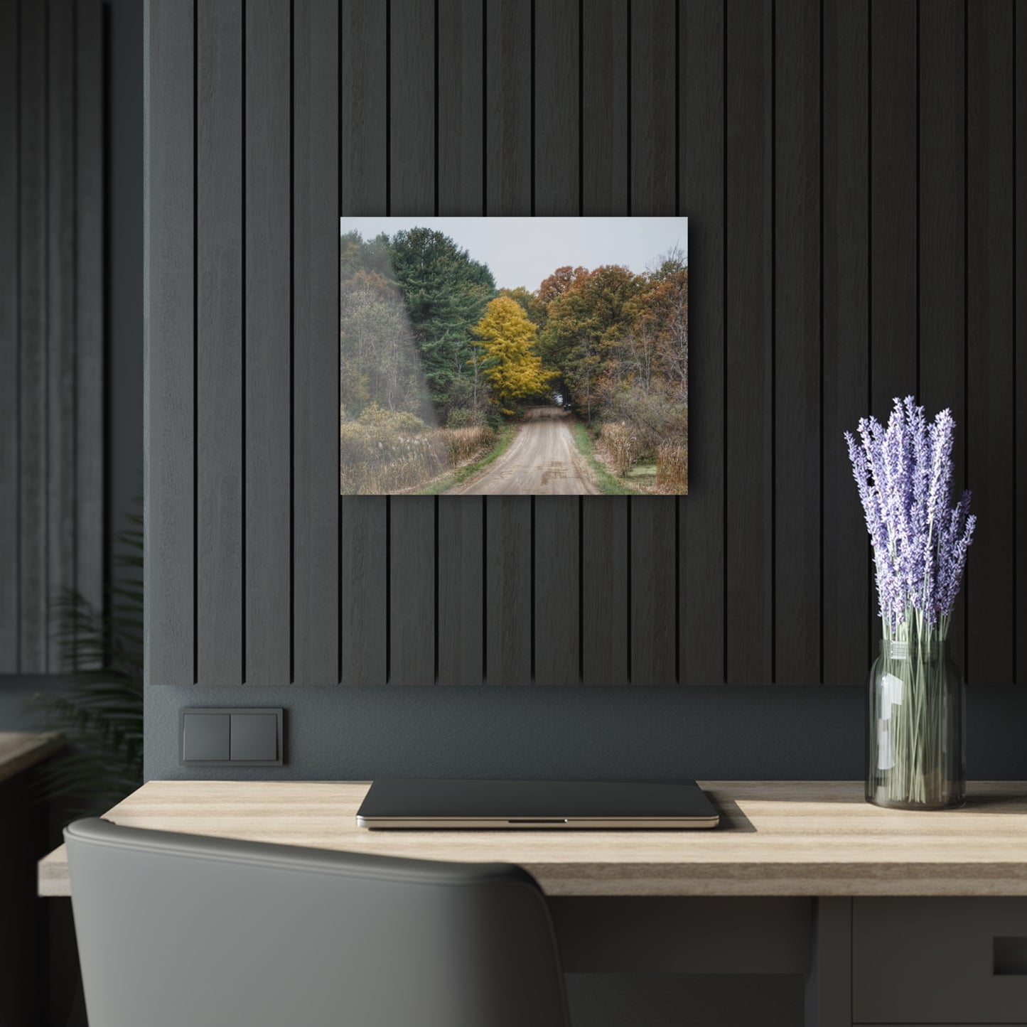 U R There Photography Country Roads in Dryden I Rustic Farmhouse Acrylic Wall Print