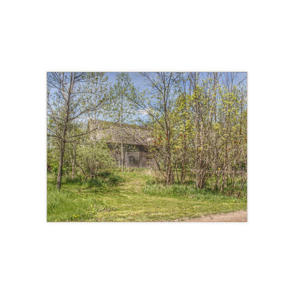 U R There Photography Bishop Road Grey I Rustic Farmhouse Decorative Ceramic Tile