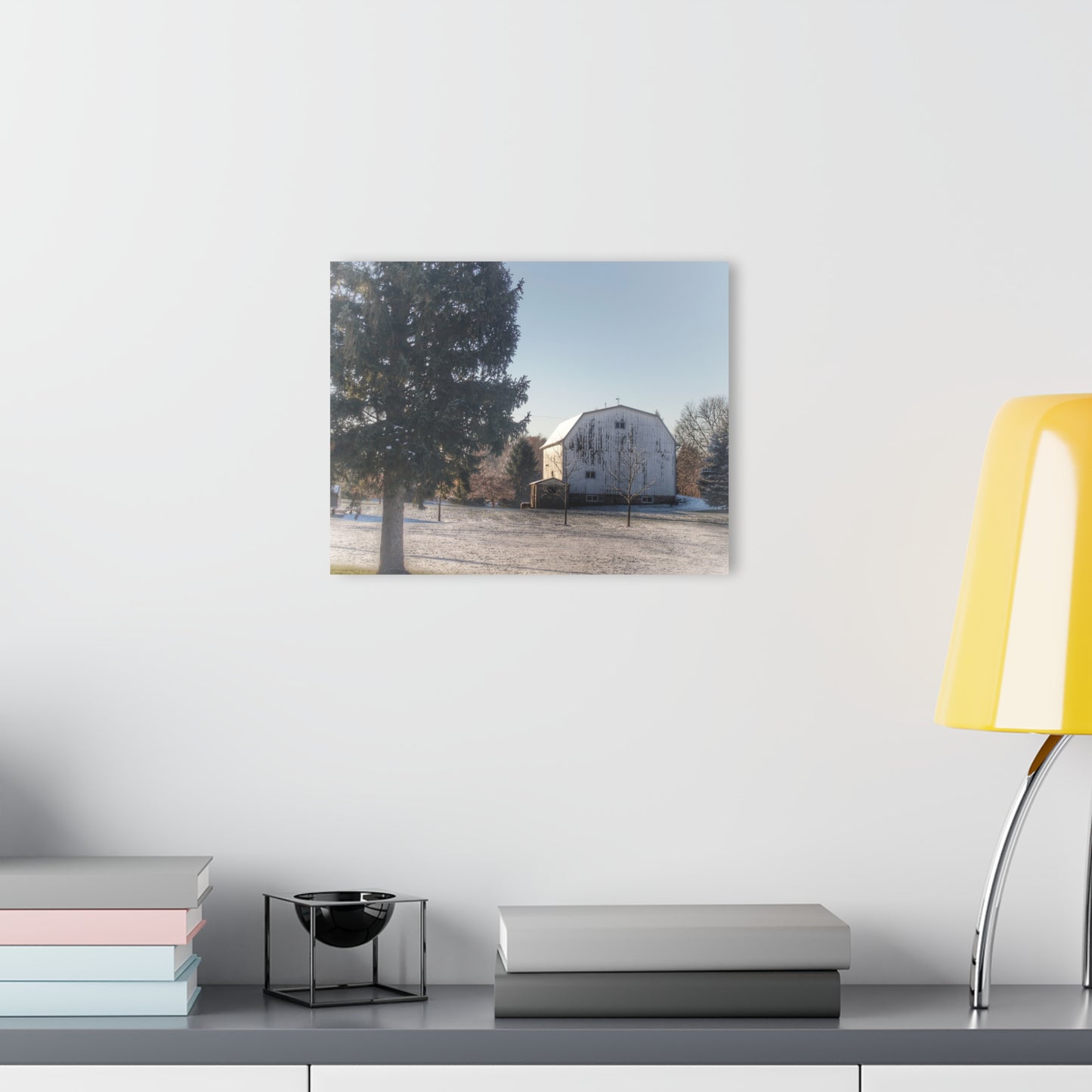 U R There Photography Washburn White Rustic Farmhouse Acrylic Wall Print