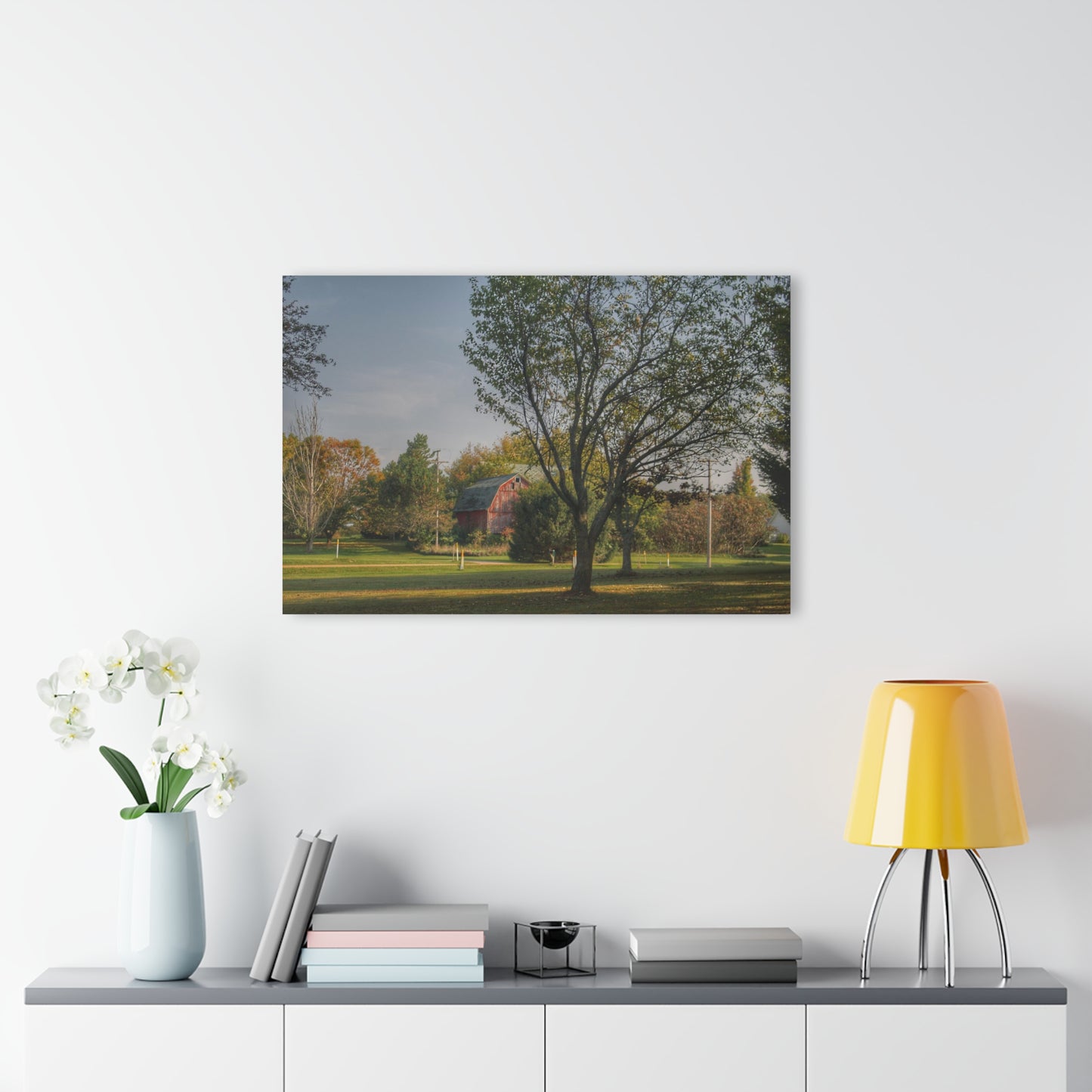 U R There Photography Belle River Red II Rustic Farmhouse Acrylic Wall Print