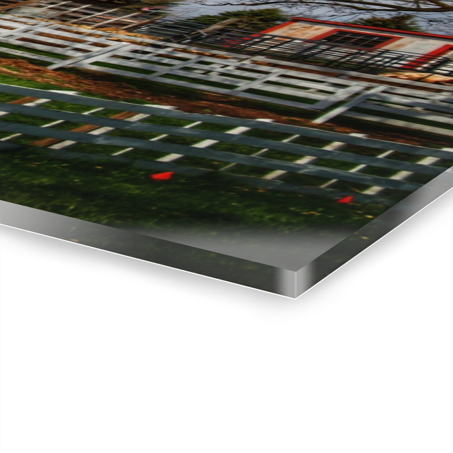 U R There Photography Henderson Whites Rustic Farmhouse Acrylic Wall Print