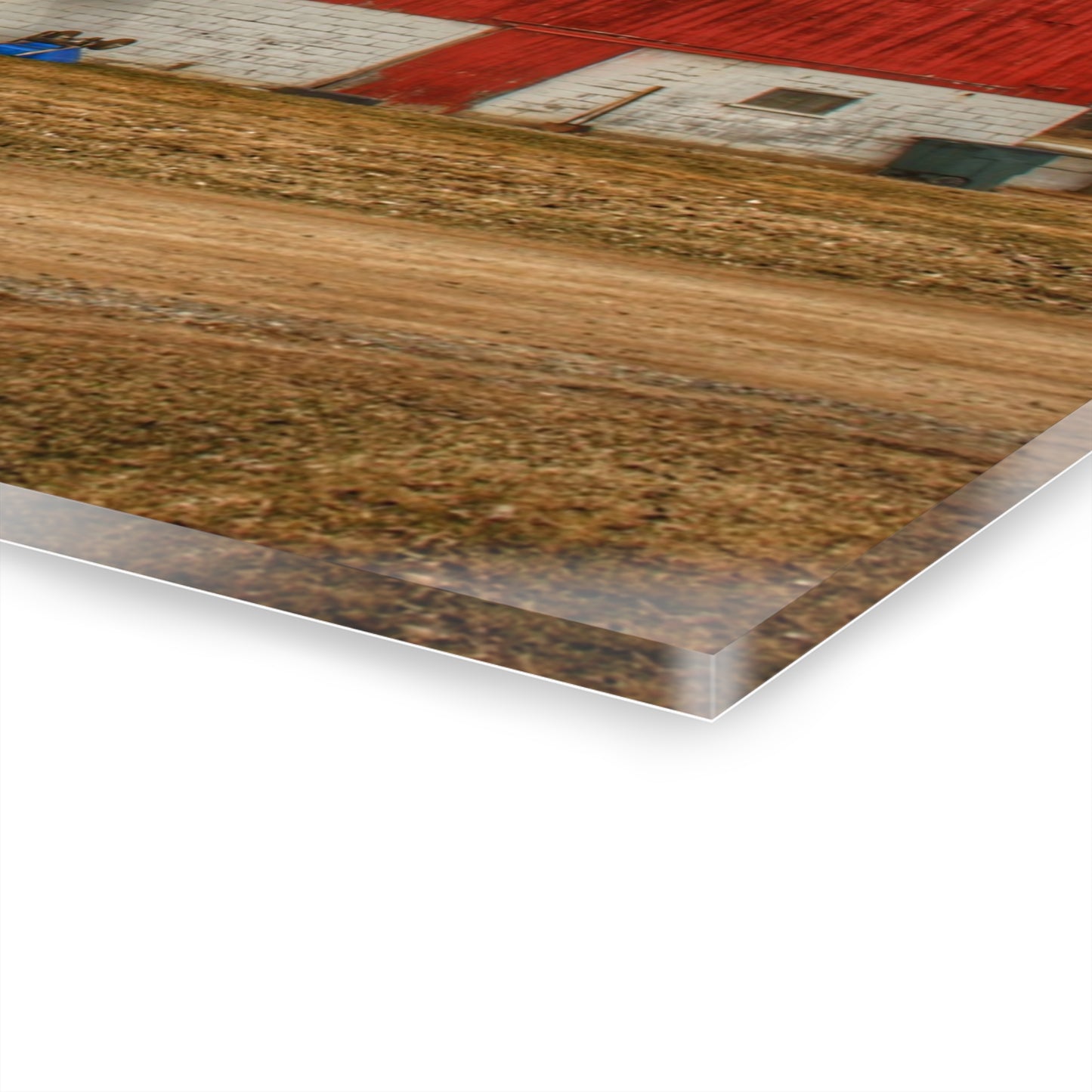 U R There Photography Hunters Creek Road Cow Barn II Rustic Farmhouse Acrylic Wall Print