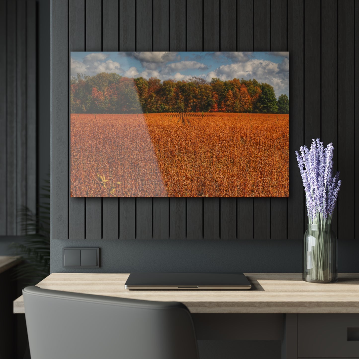 U R There Photography Fall on Murphy Lake I Rustic Farmhouse Acrylic Wall Print