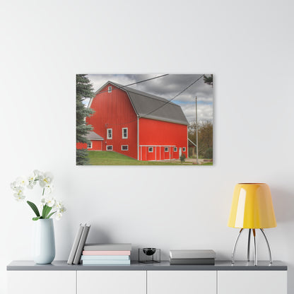 U R There Photography Connell Road Modern Red Rustic Farmhouse Acrylic Wall Print