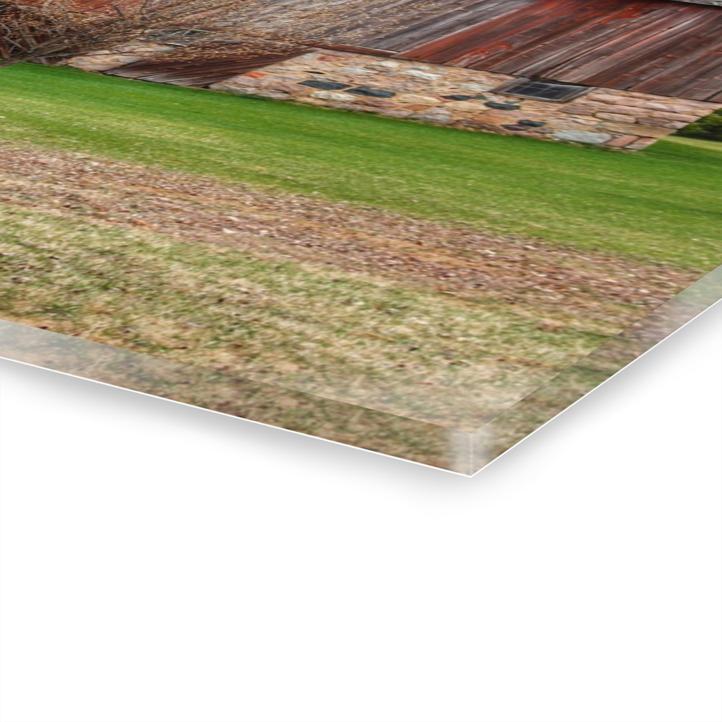 U R There Photography Millington Road Stone Grey Rustic Farmhouse Acrylic Wall Print