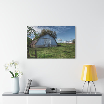 U R There Photography East Frances Quonset and Cows Rustic Farmhouse Acrylic Wall Print