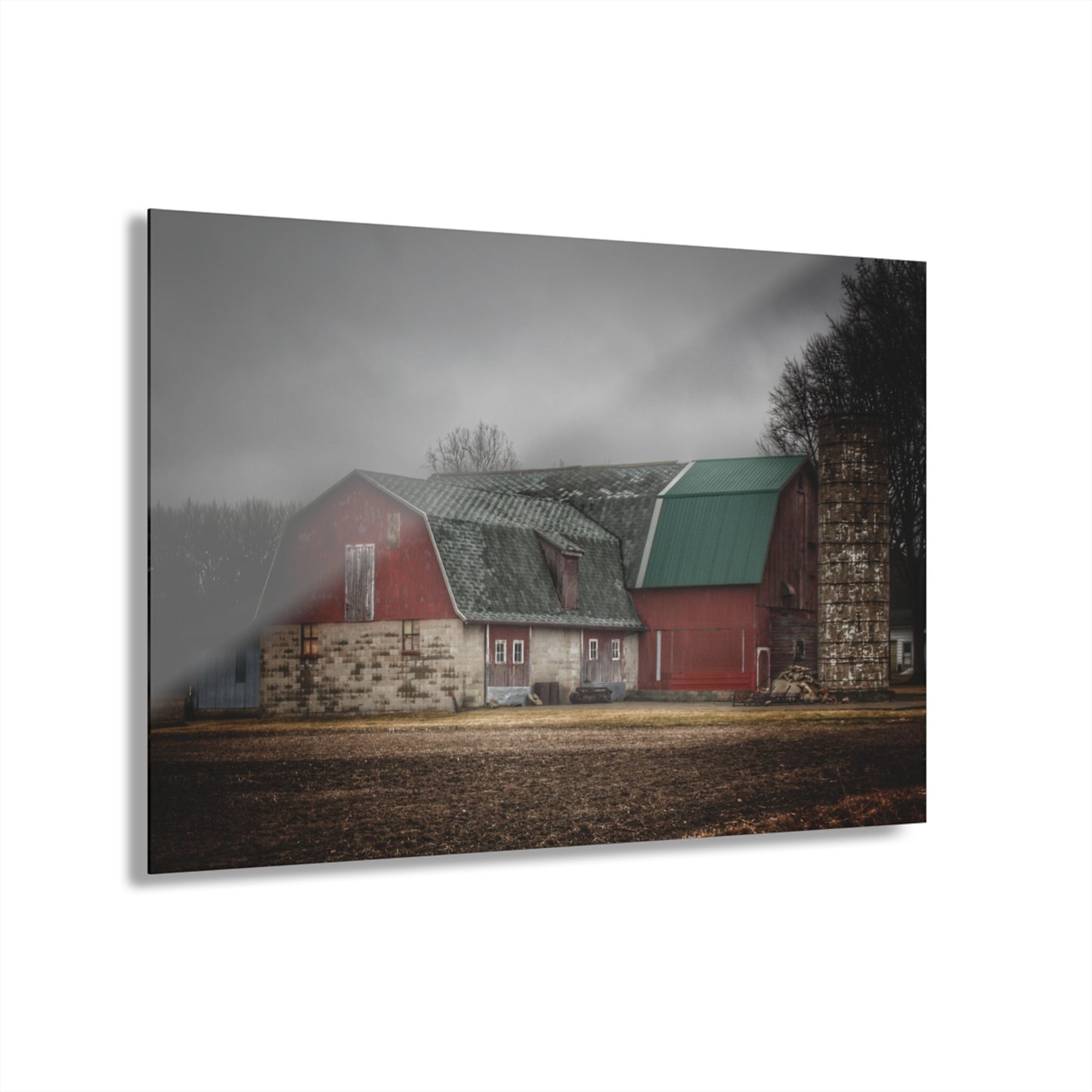 U R There Photography Arbela Reds Rustic Farmhouse Acrylic Wall Print