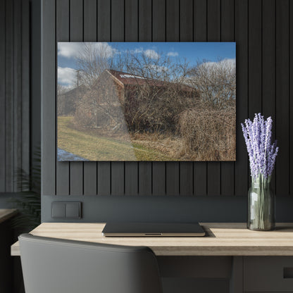 U R There Photography Buried Burnside Greys I Rustic Farmhouse Acrylic Wall Print