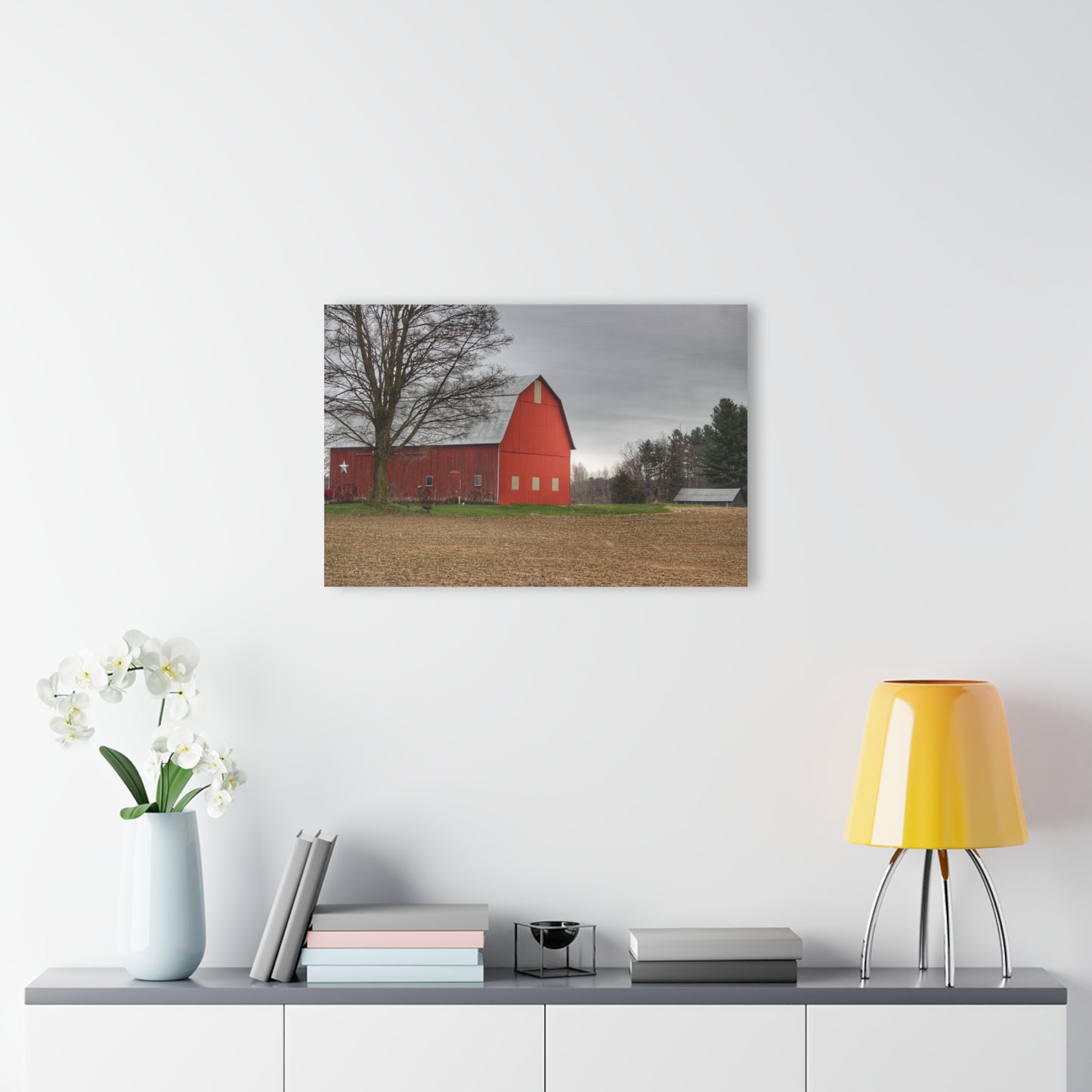 U R There Photography South Summers Road Star Barn Rustic Farmhouse Acrylic Wall Print