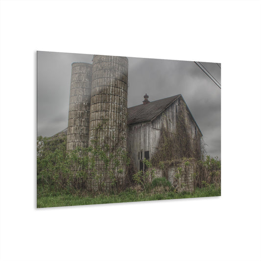 U R There Photography Metamora M-24 Grey I Rustic Farmhouse Acrylic Wall Print