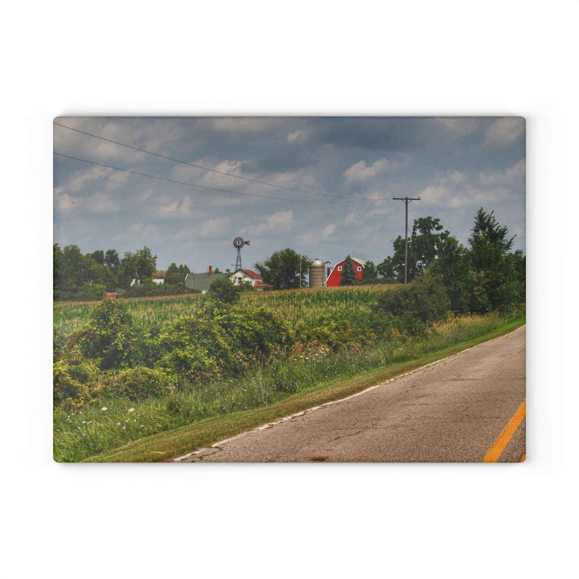 Rustic Farmhouse Cutting Board| Across the Field in Elba I