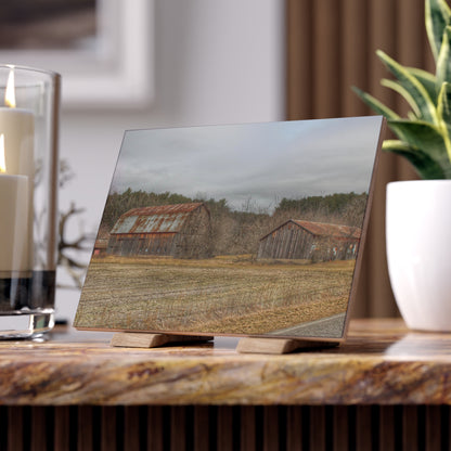 U R There Photography Barns of Arbela III Rustic Farmhouse Decorative Ceramic Tile
