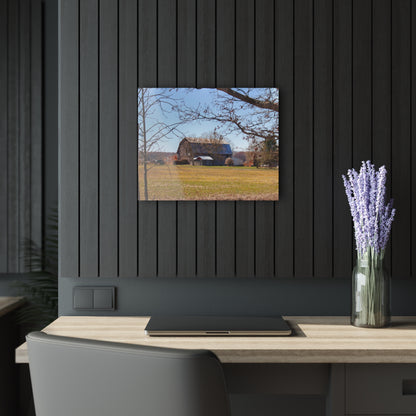 U R There Photography Rider Road Greys Rustic Farmhouse Acrylic Wall Print