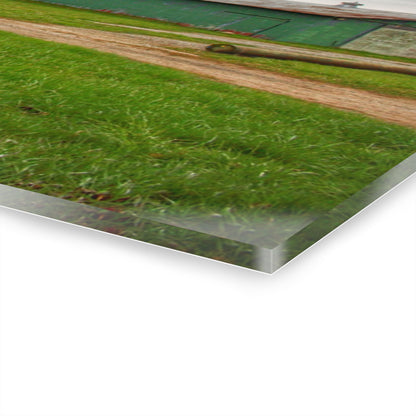 U R There Photography Hough Road Green Quonset IV Rustic Farmhouse Acrylic Wall Print